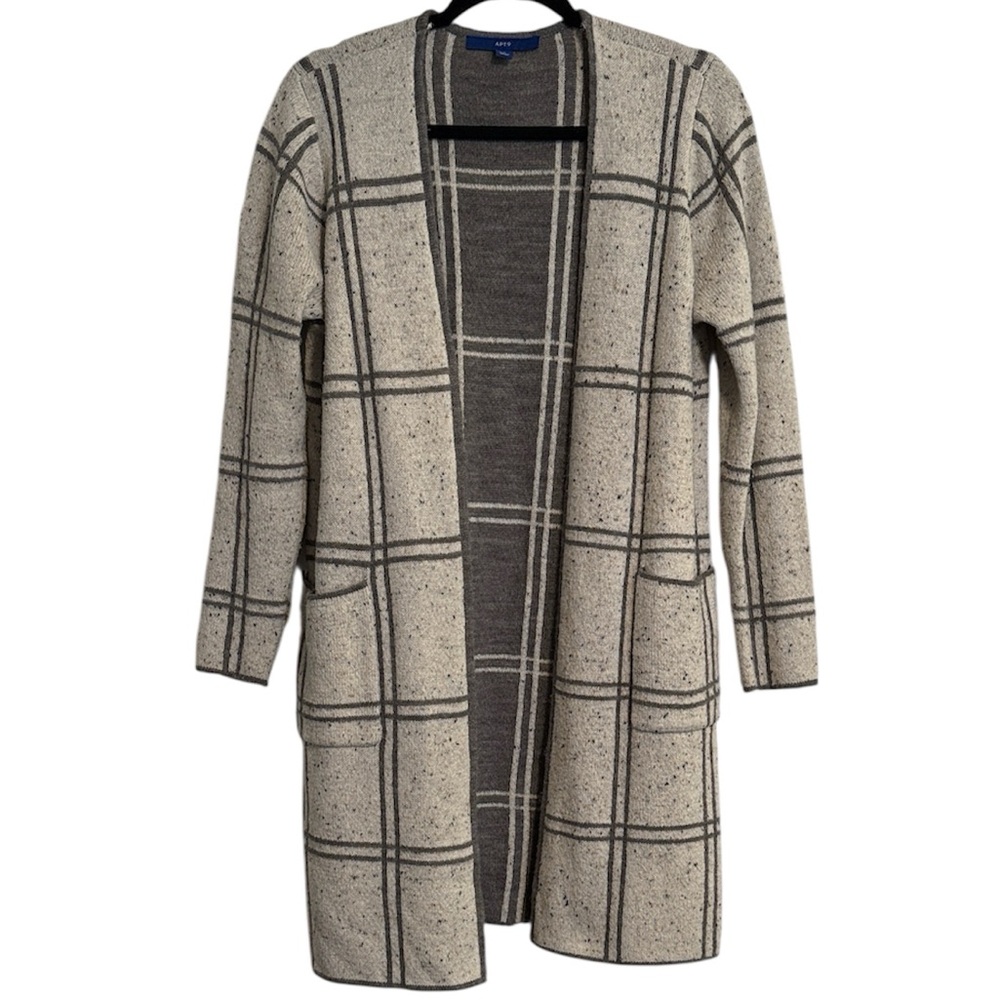 Apt. 9 Long Open Front Cardigan with Pockets